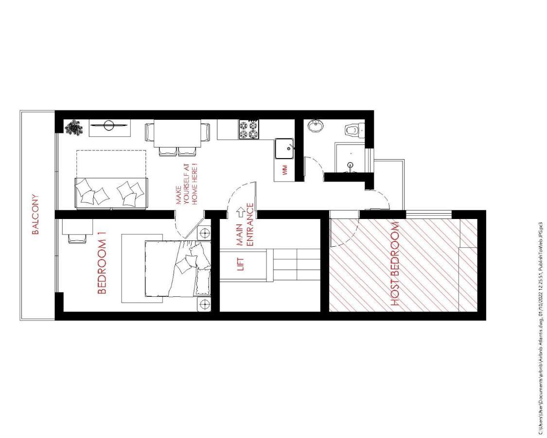 F8 1 Seaview Room, Living And Bathroom Shared , Stjulians St. Julian's Exteriör bild